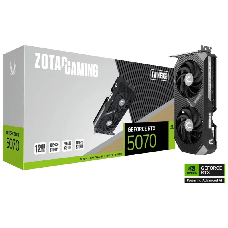 Carte graphique ZOTAC GAMING GeForce RTX 5070 Twin Edge / 12 Go GDDR7