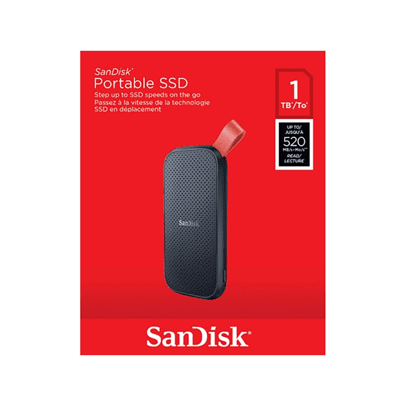 Disque Dur Externe SanDisk 1To USB 3.2 Gen 2 SSD – Noir