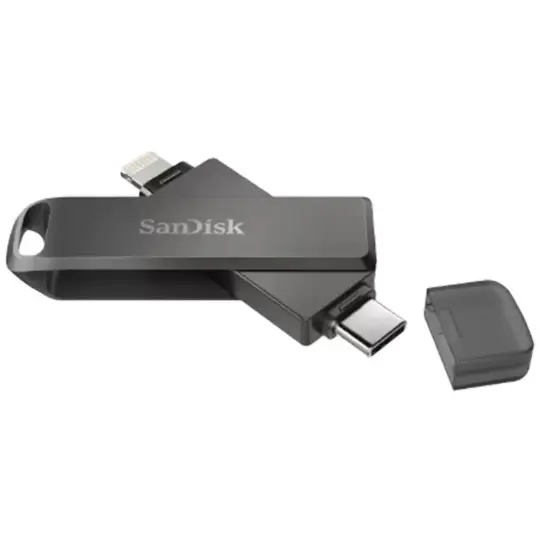 Clé USB SanDisk Double Connectique Lightning / USB C iXpand Flash Drive / 128 GB