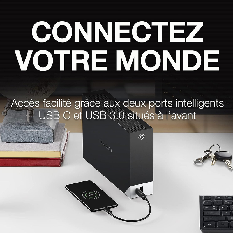 DISQUE DUR EXTERNE SEAGATE ONE TOUCH DESKTOP 10 TO / USB 3.0