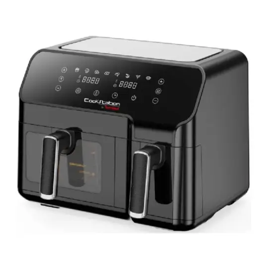 AIRFRYER DUO TECHWOOD 5.5L + 3.3L / Noir / CS-927