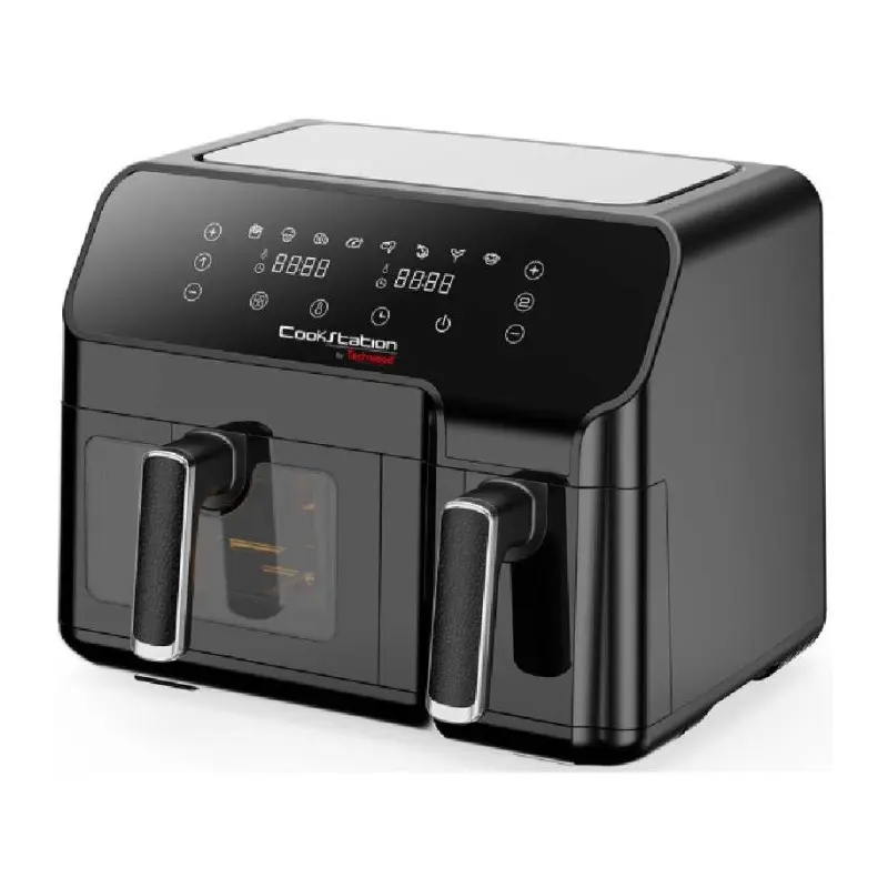AIRFRYER DUO TECHWOOD 5.5L + 3.3L / Noir / CS-927