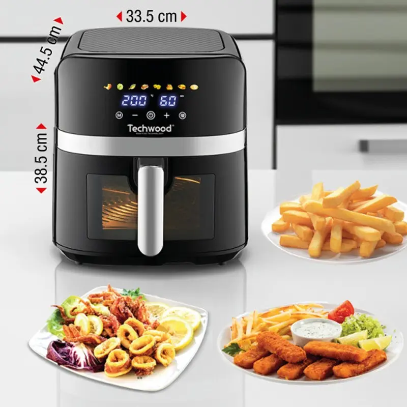Friteuse Sans Huile TECHWOOD TFR-806SHD 8L – Noir