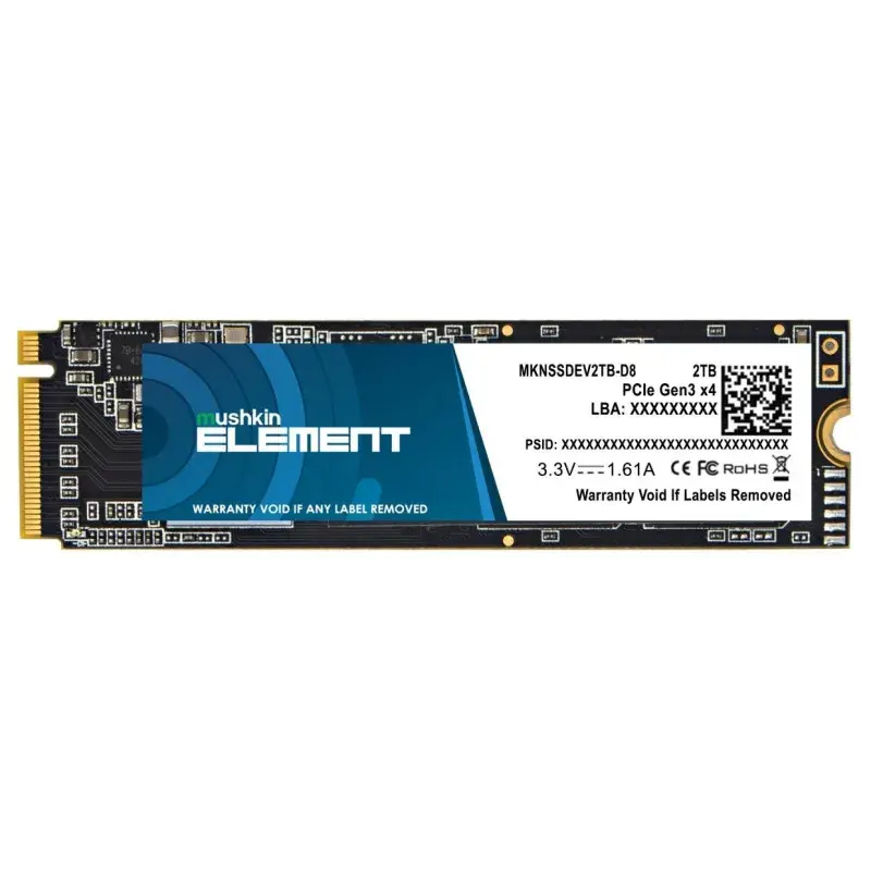 Disque Dur SSD interne M.2 (2280) PCIe Gen3 x4 Mushkin ELEMENT / 2 To