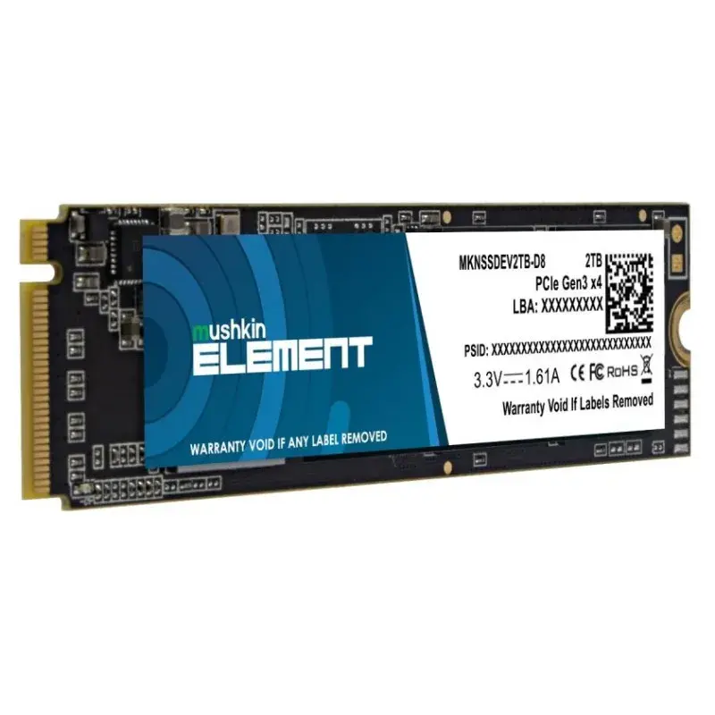 Disque Dur SSD interne M.2 (2280) PCIe Gen3 x4 Mushkin ELEMENT / 2 To