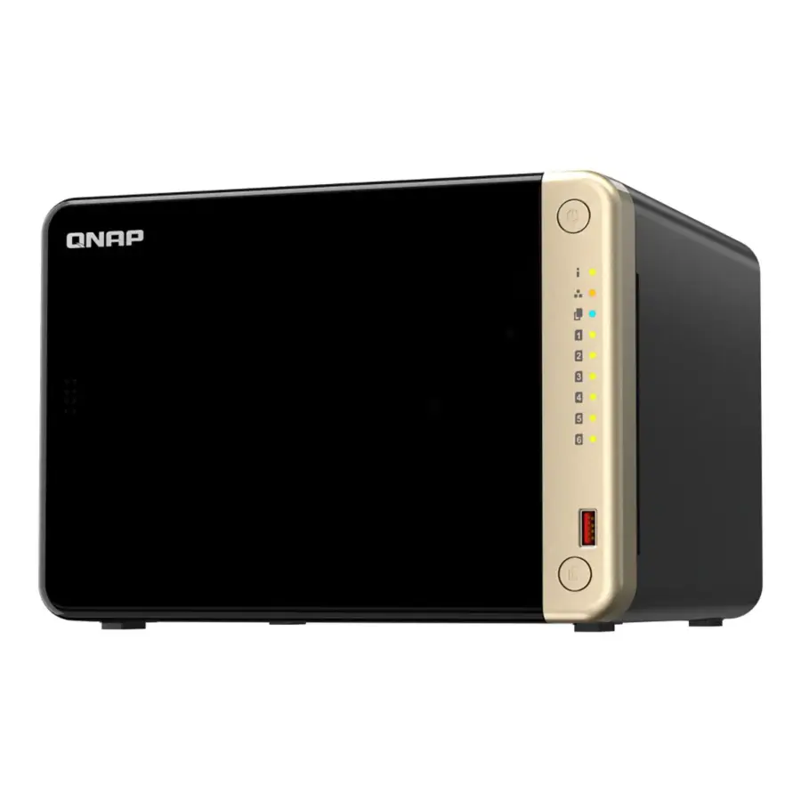Serveur NAS QNAP TS-664-8G / INTEL CELERON N5095 / Noir