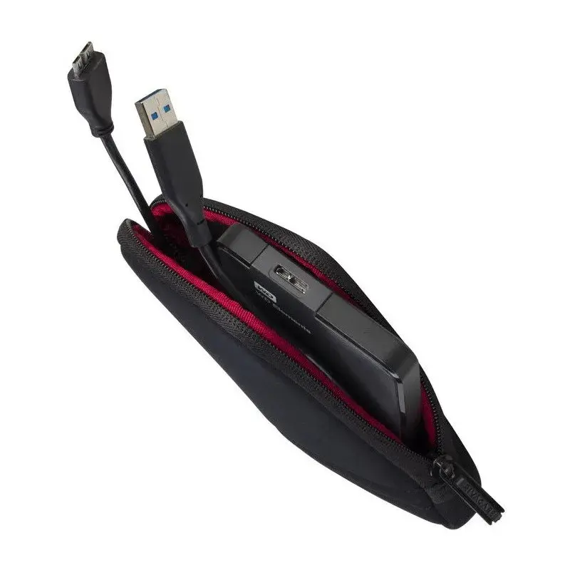 Etui Rivacase pour disque dur 2,5″ externe portable / Noir