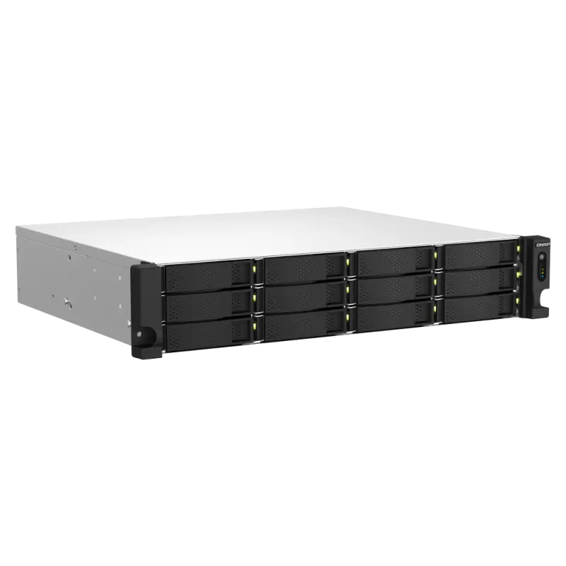 Serveur NAS 12 baies QNAP TS-1264U-RP-8G / Sans Disque Dur / Intel Celeron N5095