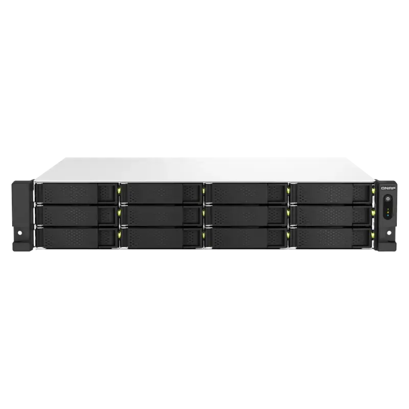 Serveur NAS 12 baies QNAP TS-1264U-RP-4G / Sans Disque Dur / Intel Celeron N5095