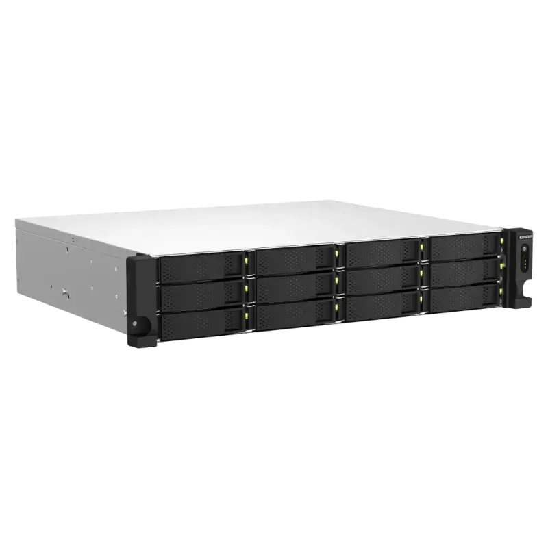 Serveur NAS 12 baies QNAP TS-1264U-RP-4G / Sans Disque Dur / Intel Celeron N5095