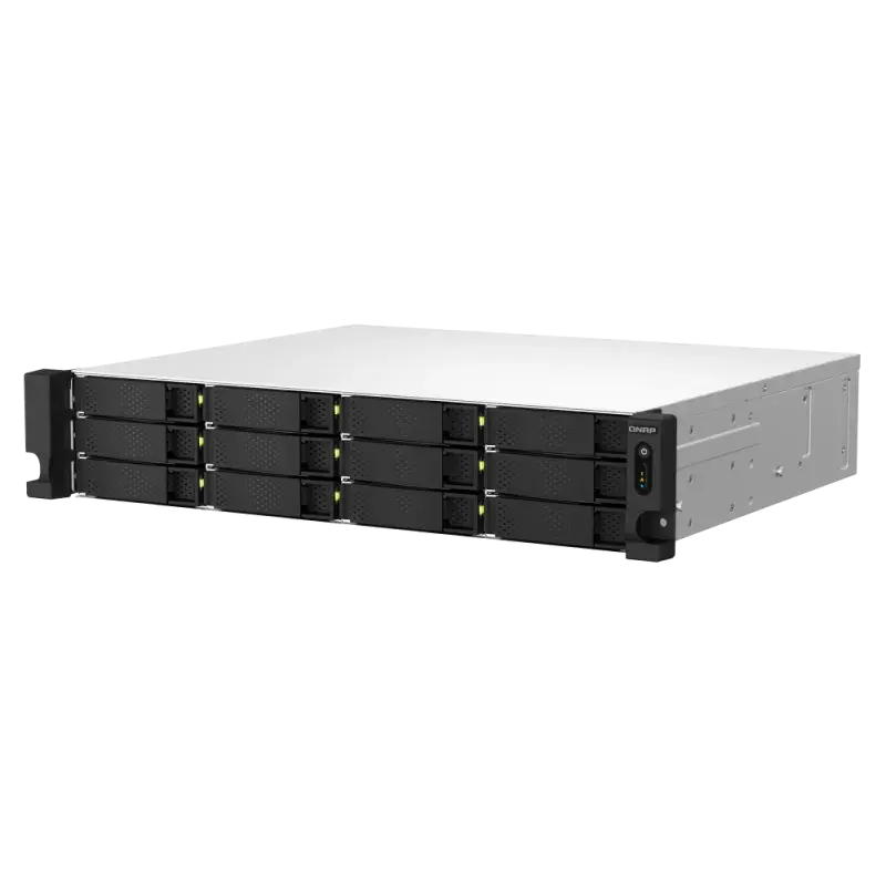 Serveur NAS 12 baies QNAP TS-1264U-RP-4G / Sans Disque Dur / Intel Celeron N5095