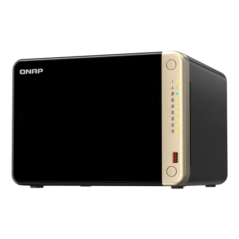 Serveur NAS QNAP TS-664-8G / INTEL CELERON N5095 / Noir