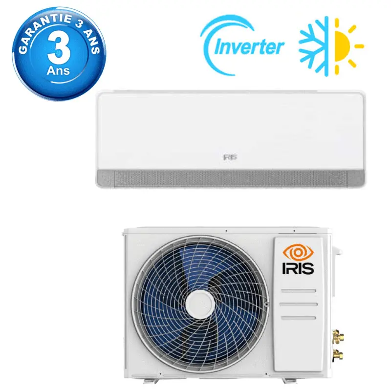 Climatiseur IRIS AZAO+ 24000 BTU Inverter Tropicalisé Chaud & Froid Blanc