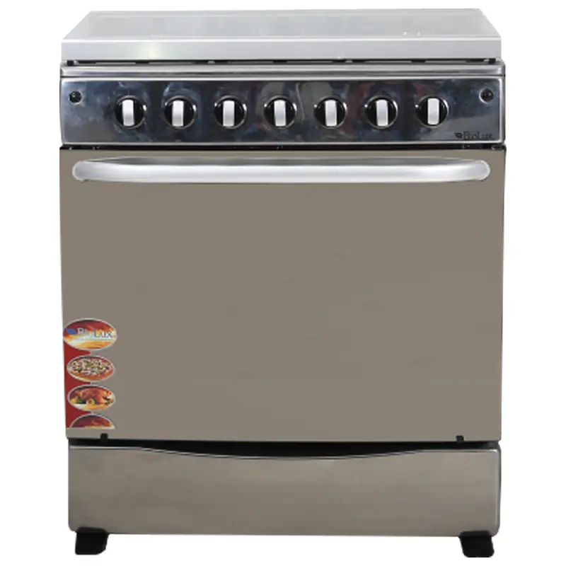 Cuisinière BIOLUX 76cm 5 Feux Tourne Broche Inox (M7656XTBA)