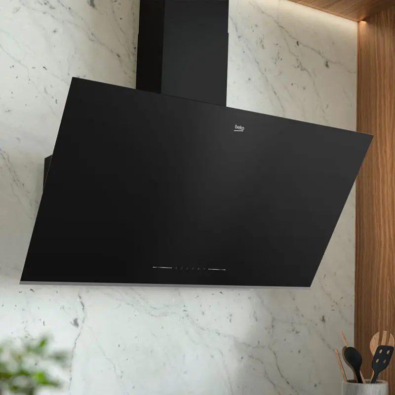 Hotte cheminé Beko 90cm Décorative Box / Noir