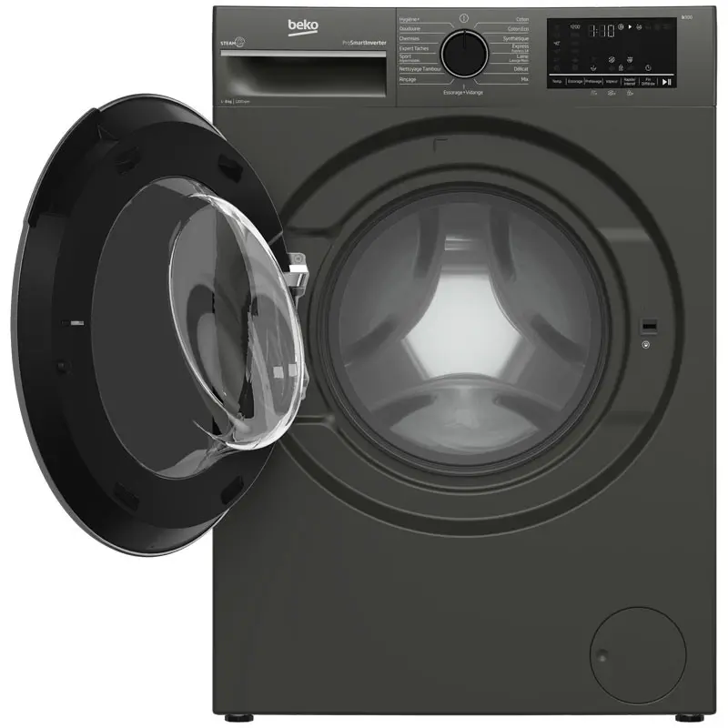 Machine à Laver Frontale Beko B3WFU4822MG 8Kg Inverter Gris Foncée