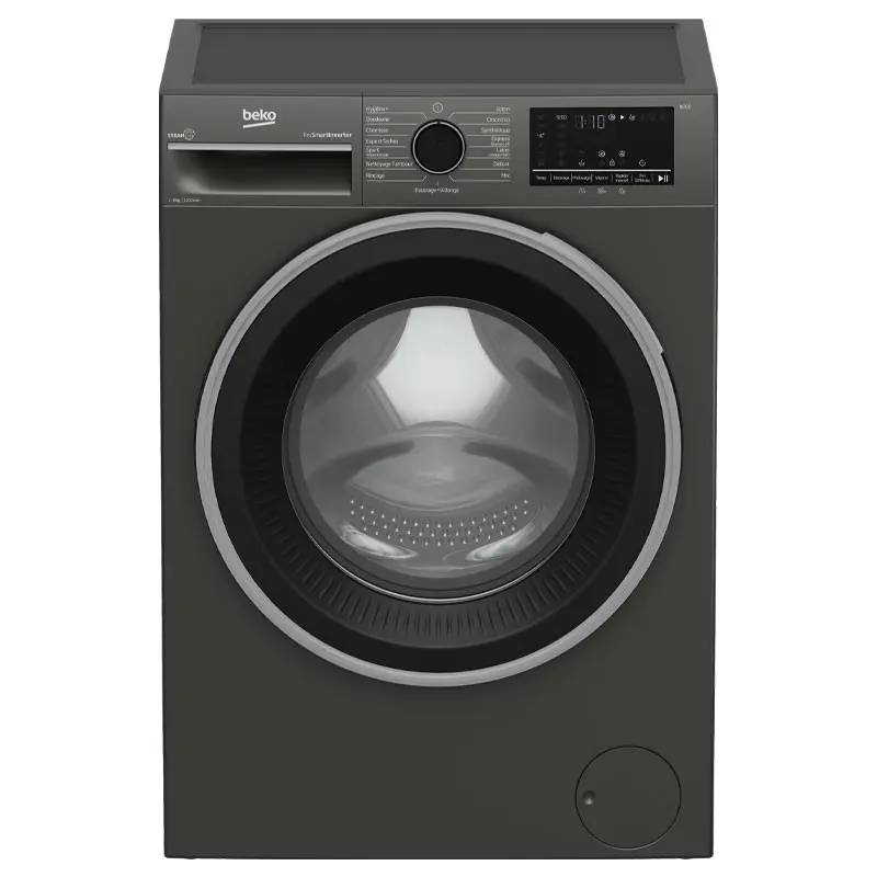 Machine à Laver Frontale Beko B3WFU4822MG 8Kg Inverter Gris Foncée
