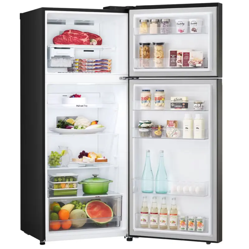 Réfrigérateur LG Smart INVERTER / No Frost / 375 Litres / Noir