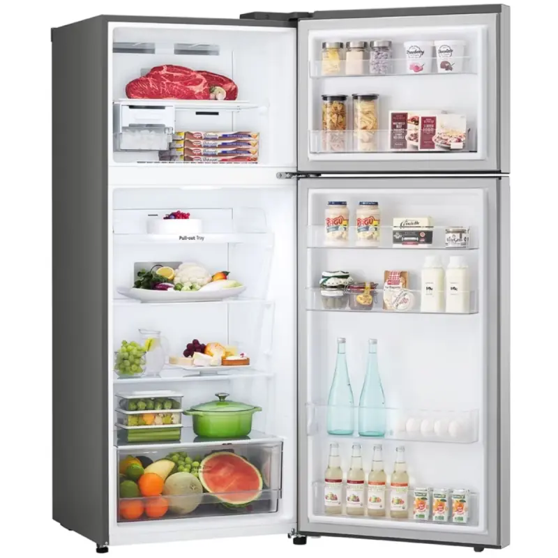Réfrigérateur LG No Frost Smart INVERTER double portes 360 Litres / Platinum Silver