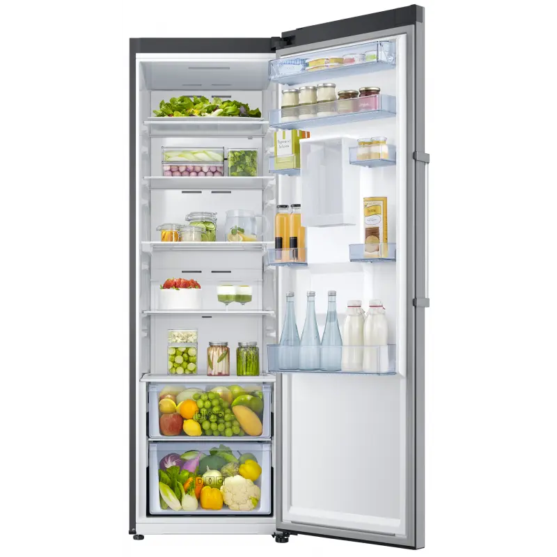 Réfrigérateur Samsung No Frost INVERTER Une Porte 384 Litres / SILVER / avec Distributeur d&rsquo;eau et Afficheur