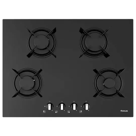 Plaque de Cuisson FOCUS Vitro Crystal 4 Feux 60 cm – Blanc (F.405W)