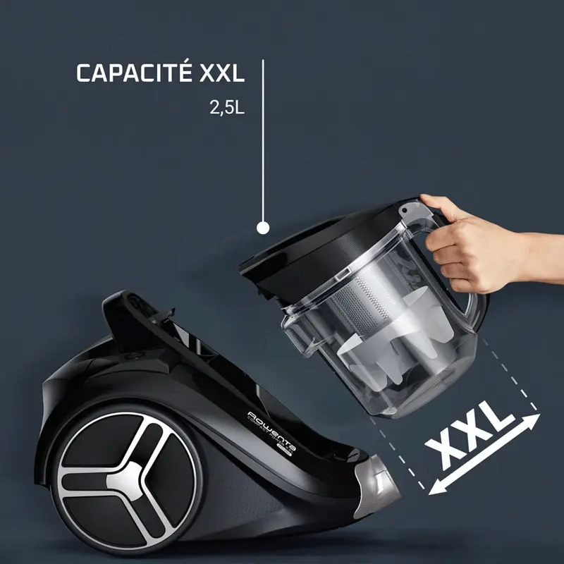 Aspirateur Sans Sac Rowenta Compact Power XXL 900W Noir