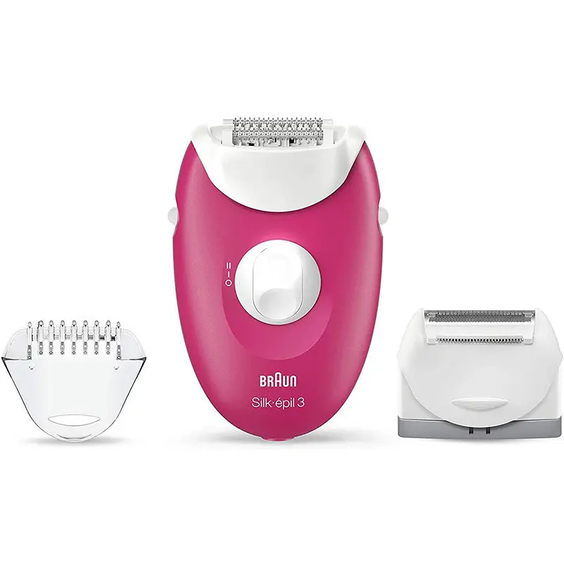 Épilateur BRAUN Silk-3 Blanc Et Rose SE3-410