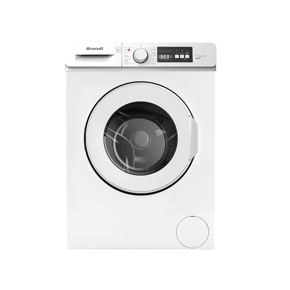 MACHINE À LAVER FRONTALE BRANDT BLF742W / 7KG / BLANC