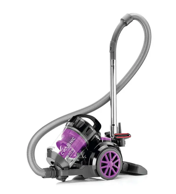 Aspirateur BLACK & DECKER 2.5 Litres / 1800W / Noir et Violet