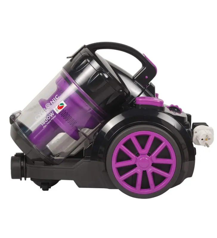 Aspirateur BLACK & DECKER 2.5 Litres / 1800W / Noir et Violet