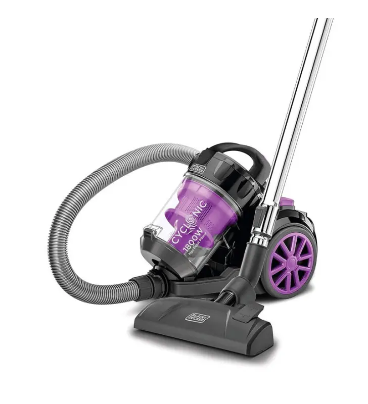 Aspirateur BLACK & DECKER 2.5 Litres / 1800W / Noir et Violet