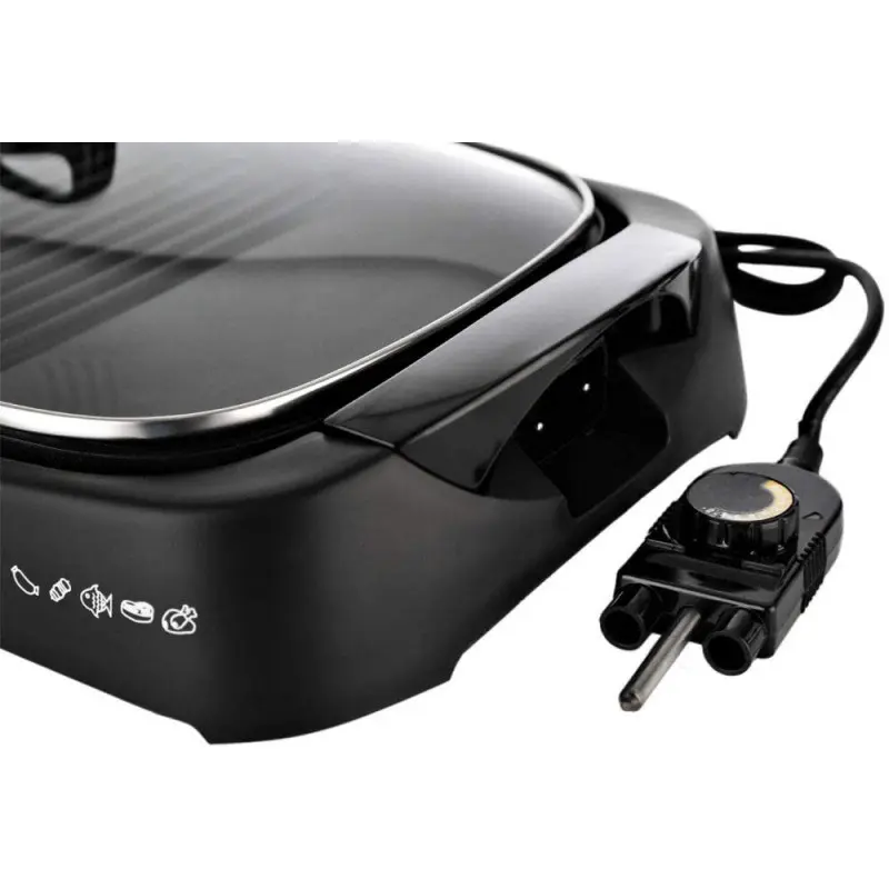 Barbecue Avec Couvercle en Verre – Black & Decker – Noir (LGM70-B5)