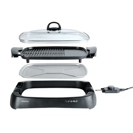 Barbecue Avec Couvercle en Verre – Black & Decker – Noir (LGM70-B5)