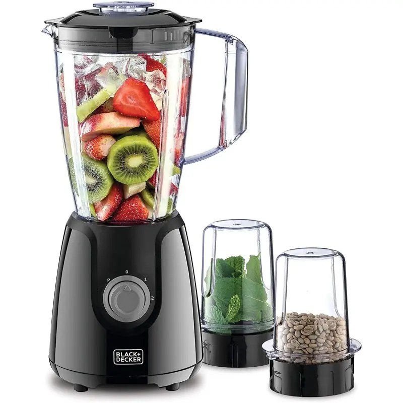 Blender Black + Decker BX440-B5 / 400W / 1.5L + 2 Moulins