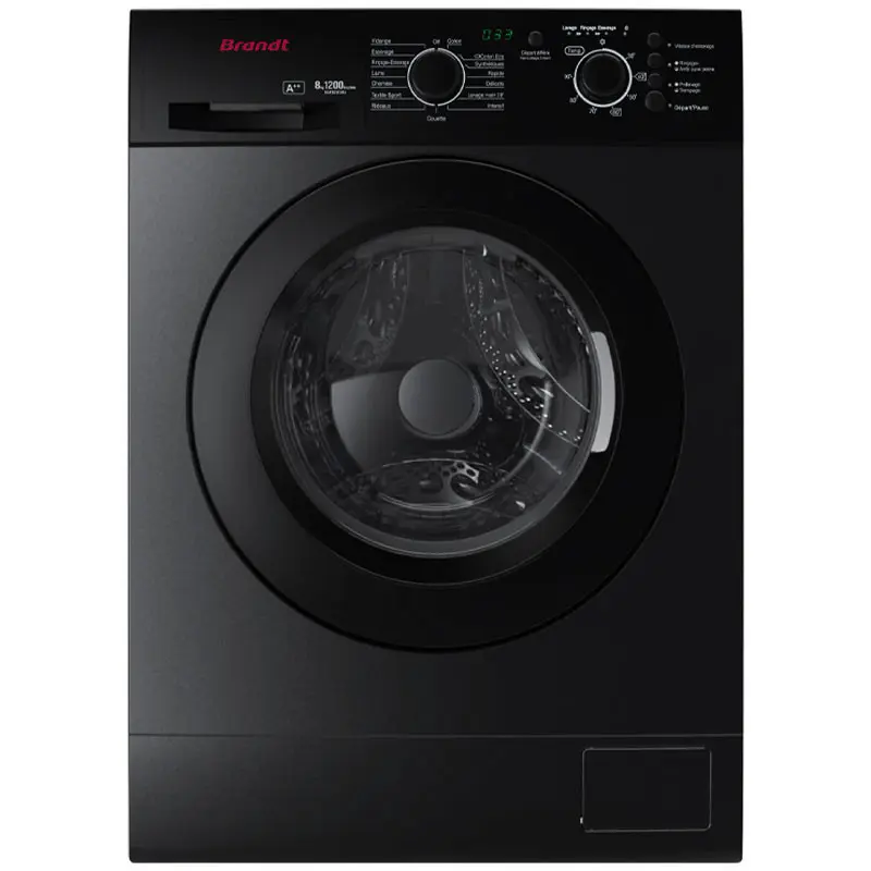 Machine à Laver Frontale Brandt BLF820SBL 8Kg Dark Silver