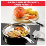 TEFAL POELE INOX INTUITION 24CM B8590435