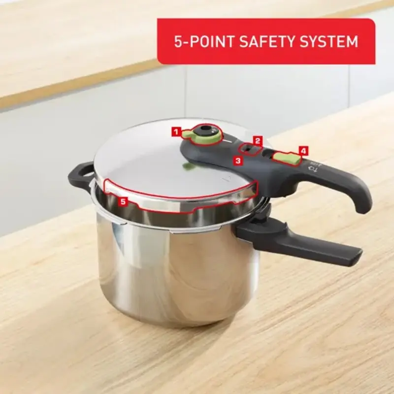 Autocuiseur TEFAL Secure Trendy P2584300 – Silver