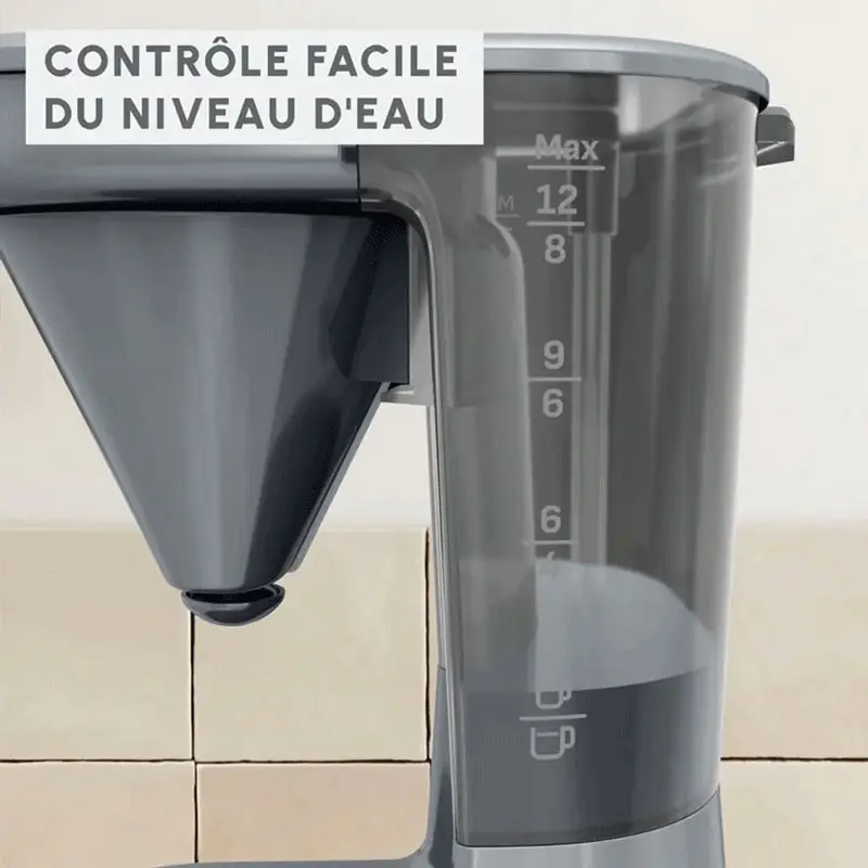 Cafetière Électrique Moulinex Plaino FG1M1BE0 1000W 1.1Litre Noir