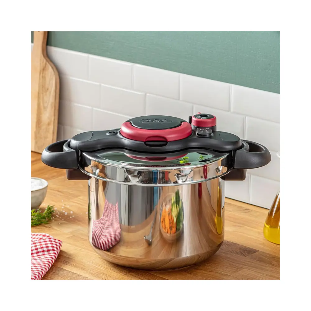 Cocotte Clipso TEFAL Minute Easy 6 Litres / Noir & Inox / P4620768
