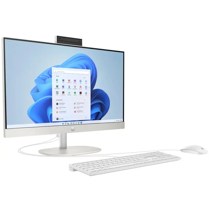 PC de Bureau All In One HP AI 24-cr2023nk Ultra 5 225U 8Go 512Go SSD – Blanc