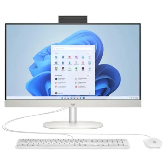 PC de Bureau All In One HP AI 24-cr2023nk Ultra 5 225U 8Go 512Go SSD – Blanc