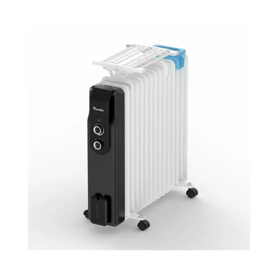 Radiateur Bain d’Huile CONDOR /11 Éléments / 2500W / Blanc