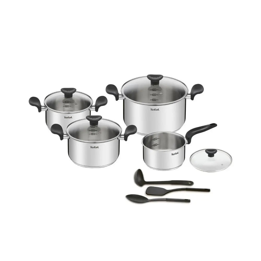 Set De Cuisine TEFAL 11 Pièces / Inox / E308SB74